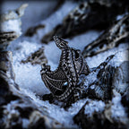 【Pterosaur】 European and American punk ring for men, high-end vintage niche design, personalized titanium steel ring accessory