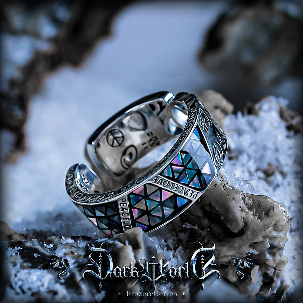 【Phantom]】Original Niche Design Baobei 925 Silver Ring Men's High-End Open Retro Ring