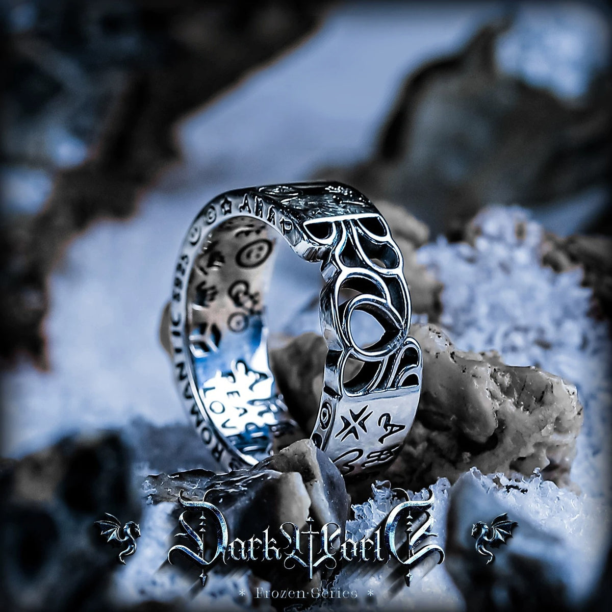 【Phantom]】Original Niche Design Baobei 925 Silver Ring Men's High-End Open Retro Ring