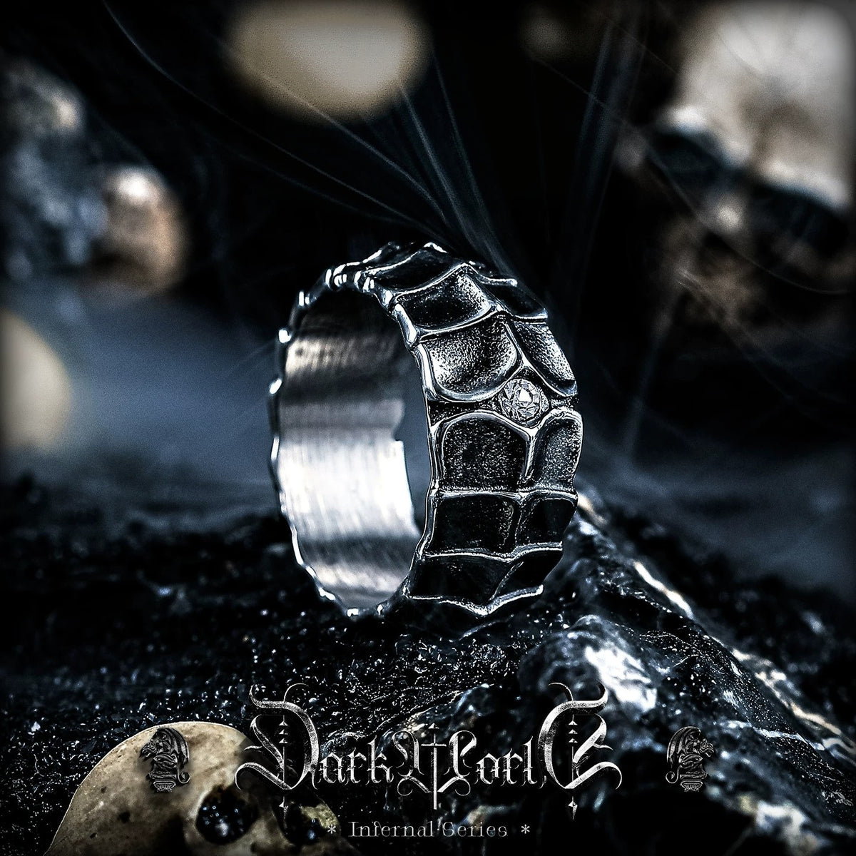 【Beached】 Niche Design Men's Ring, Personalized Titanium Steel Finger Ring, Minimalist Fashion, Versatile Accessory