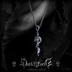 【Zhu Jiuyin]】Panlong Cross Pendant Men's 925 Silver Necklace, Premium Feel, Birthday Gift for Boyfriend