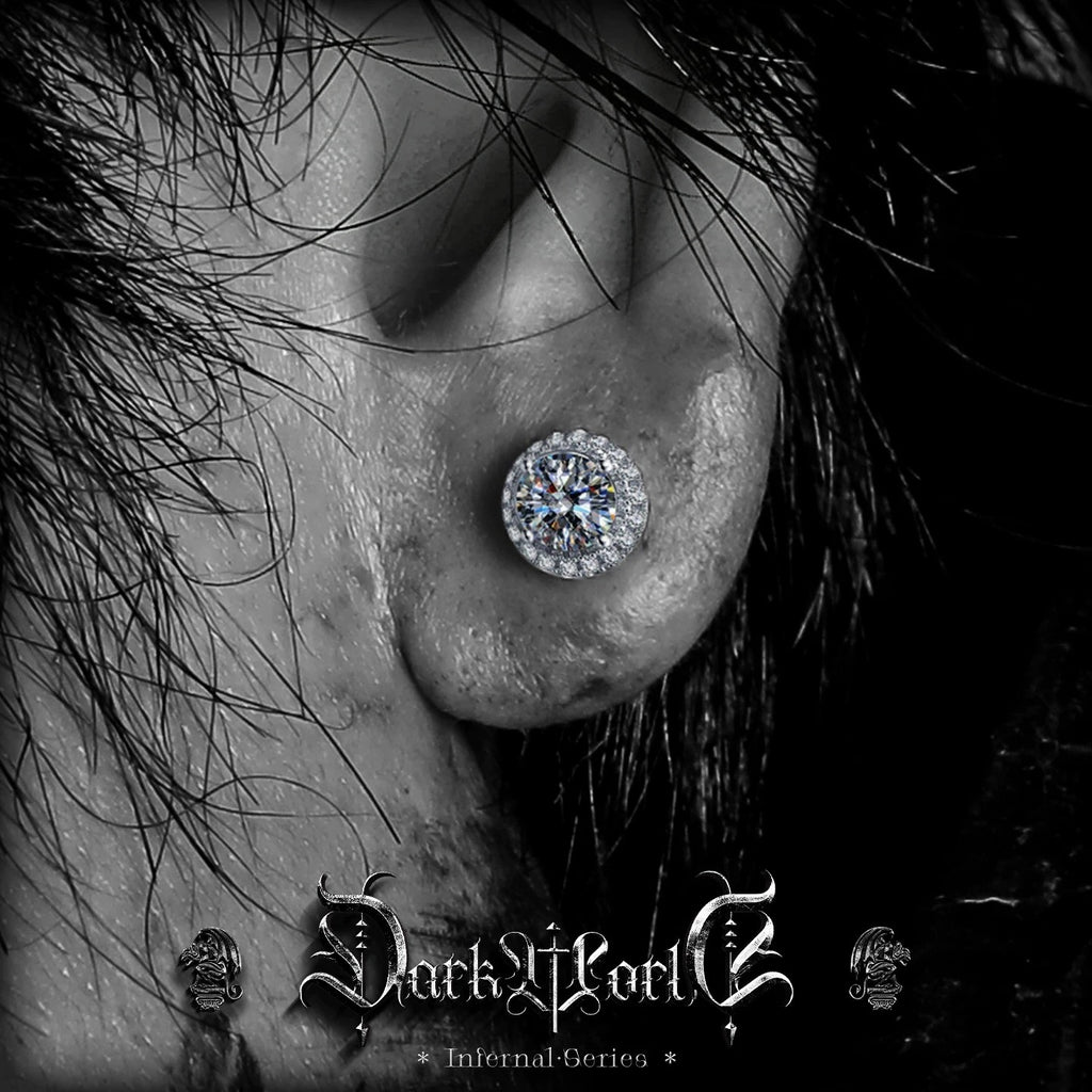 【Brilliant】 D-color moissanite stud earrings for men, 925 silver earrings for women, high-end niche style, single piece for ear care