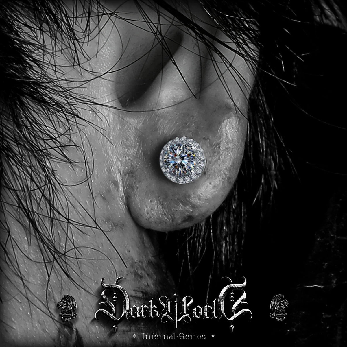 【Brilliant】 D-color moissanite stud earrings for men, 925 silver earrings for women, high-end niche style, single piece for ear care