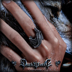 【Pterosaur】 European and American punk ring for men, high-end vintage niche design, personalized titanium steel ring accessory
