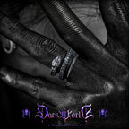 【Lost]】Dark-style 925 Silver Snake Ring for Men, Unique Design, Finger Ring, Open Band