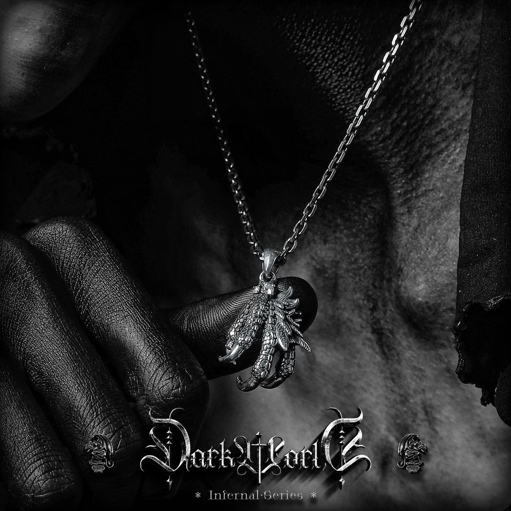 【Eagle Claw】 Dark Gothic Retro 925 Silver Pendant for Men, Birthday Gift Necklace for Boyfriend, High-End Feel