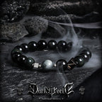【Zhao】Natural Golden Obsidian Bracelet for Men, High-End Vintage Tiger Eye Bead Bracelet, Couple's Birthday Gift