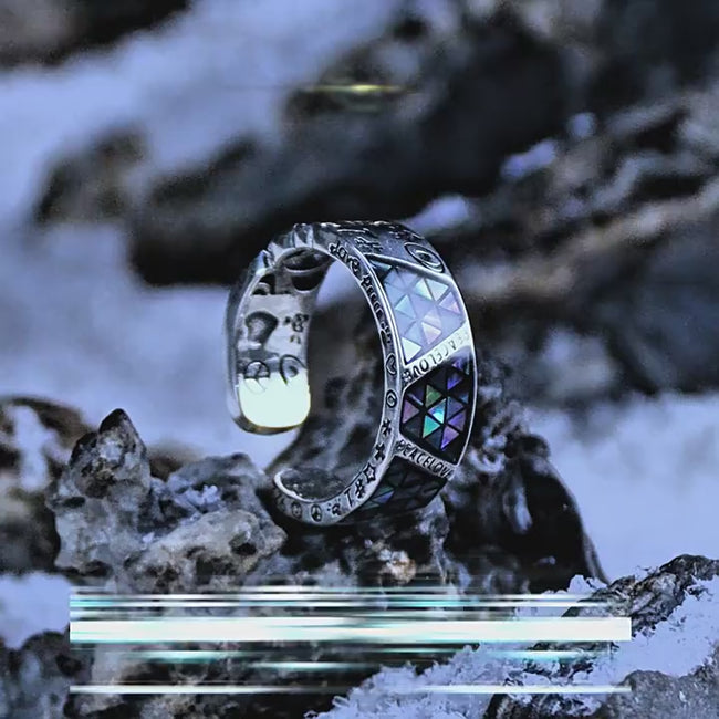 【Phantom]】Original Niche Design Baobei 925 Silver Ring Men's High-End Open Retro Ring Hover Image